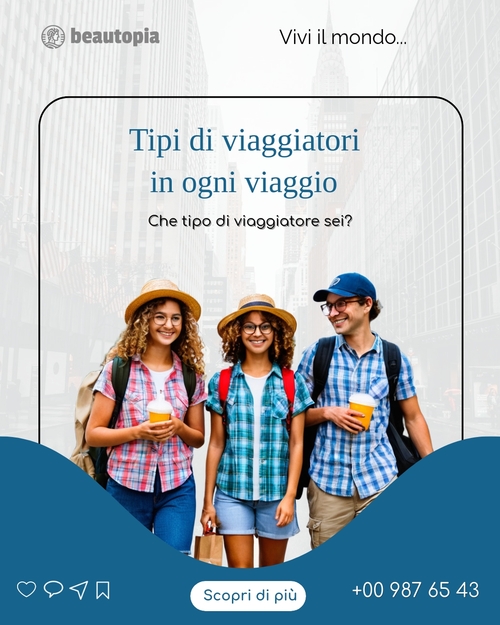Modello di post Instagram Viaggio
