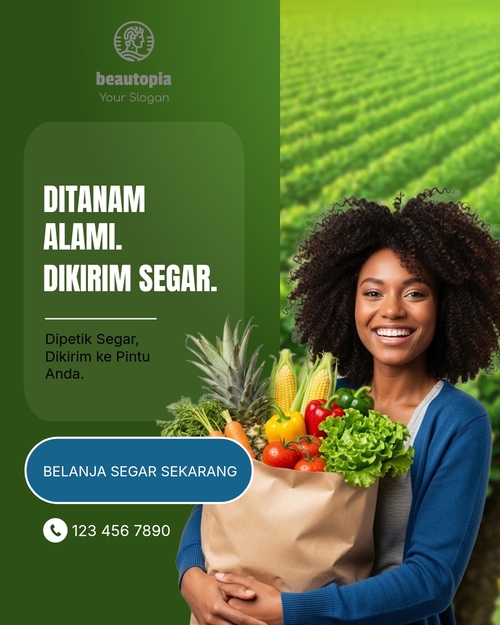 Template postingan Instagram Santapan mewah