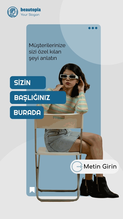 Influencer Instagram hikaye şablonu