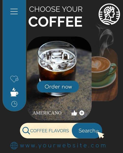 Cafe Instagram post template