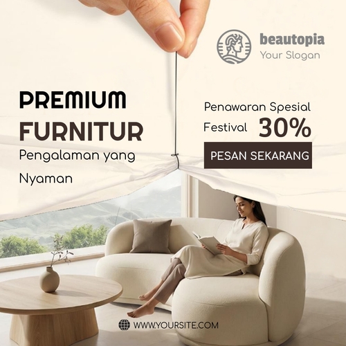 Template postingan Instagram Agen properti