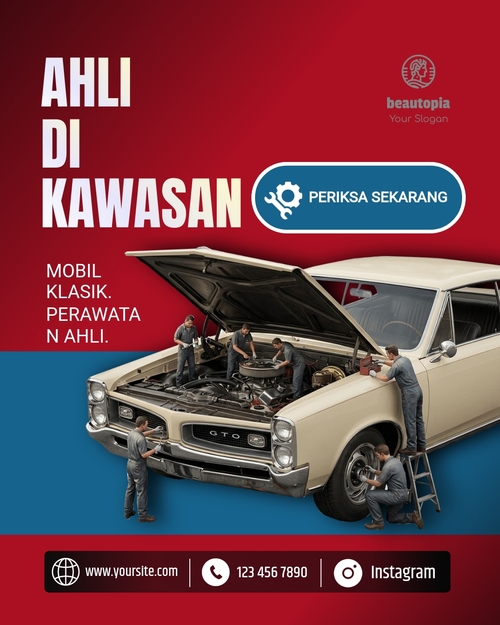 Template postingan Instagram Dealer Mobil