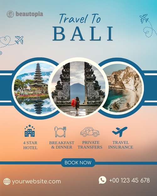 Travel Instagram post template