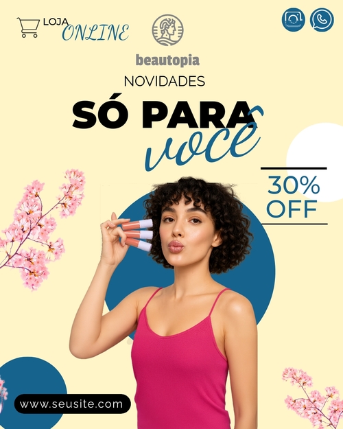 Modelo de post para Instagram Salão de unhas