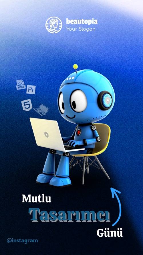 Illustrator Instagram hikaye şablonu