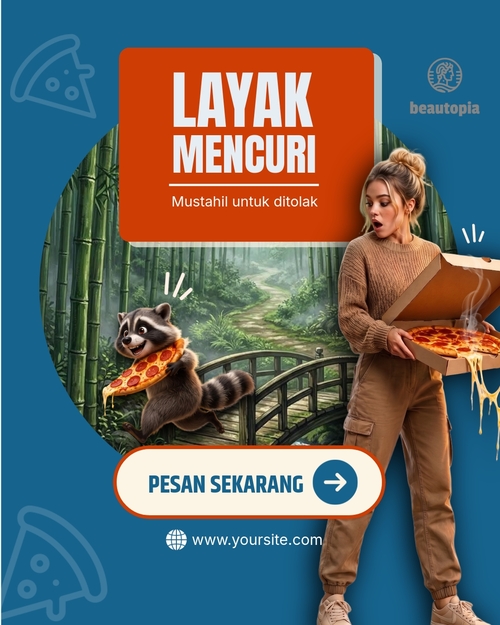 Template postingan Instagram Kafe