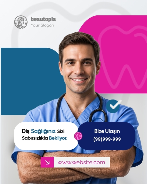 Tıbbi Instagram gönderi şablonu