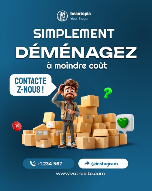 Modèle de publication Instagram Agent immobilier