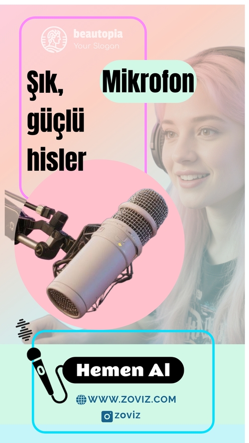 Influencer Instagram hikaye şablonu