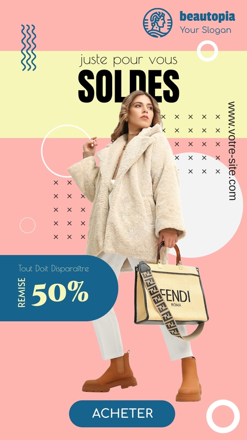 Modèle de story Instagram commerce électronique