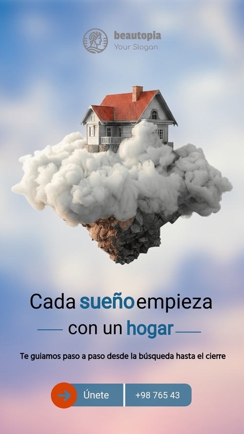 Plantilla de historia de Instagram Listado de propiedades
