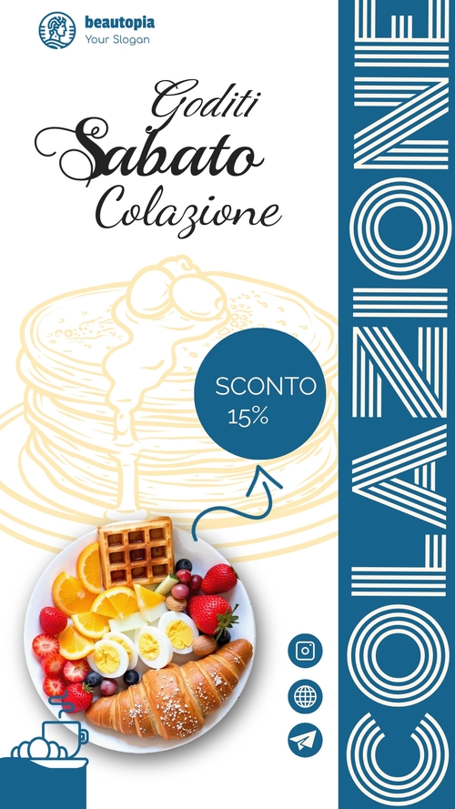 Modello storia Instagram Gastronomia
