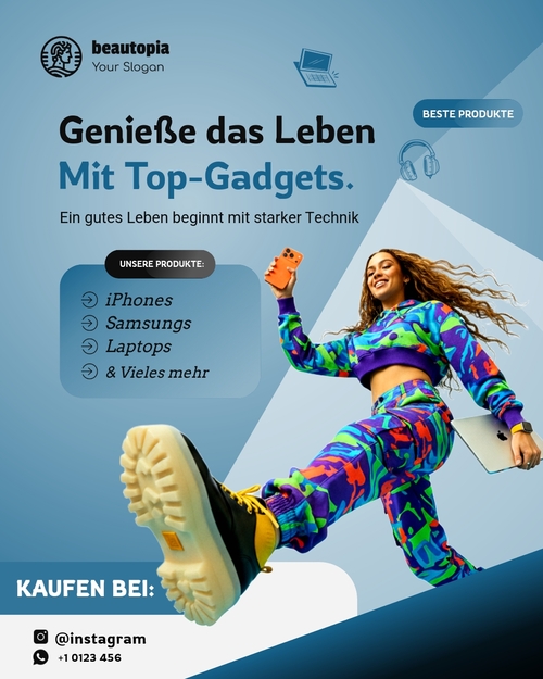 Instagram-Beitragsvorlage Personal Trainer