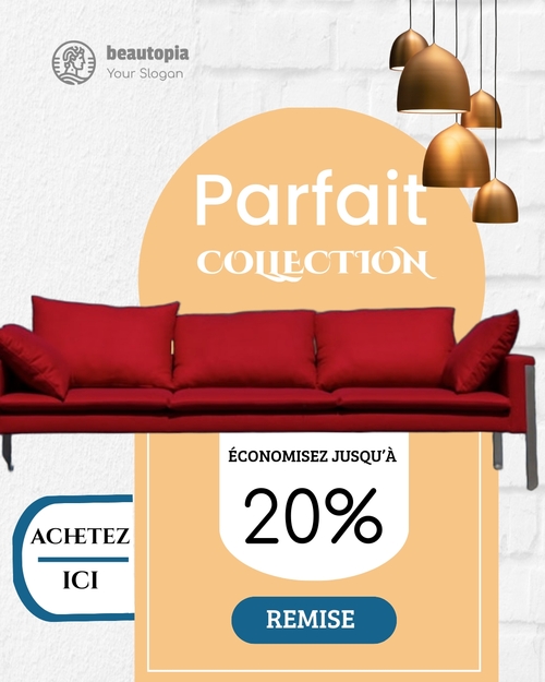 Modèle de publication Instagram Agent immobilier