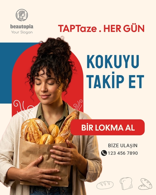 Kafe Instagram gönderi şablonu