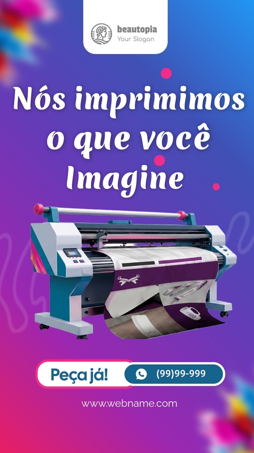 Modelo de story do Instagram Influenciador