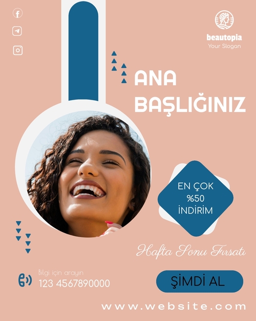 Yoga Instagram gönderi şablonu