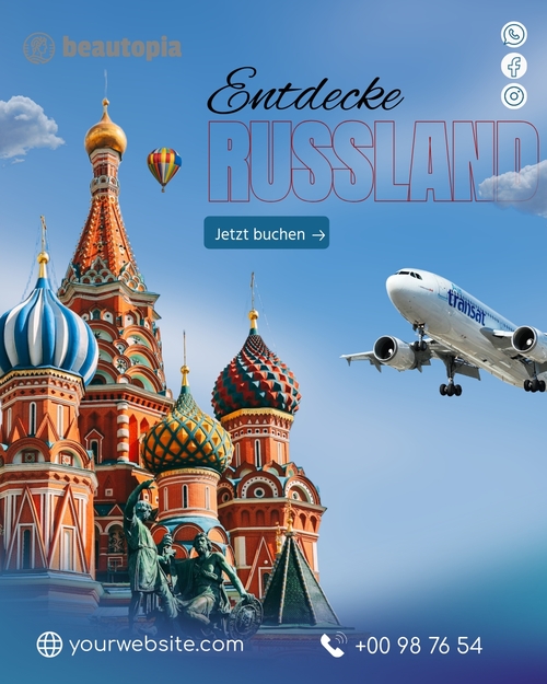 Instagram-Beitragsvorlage Reisen