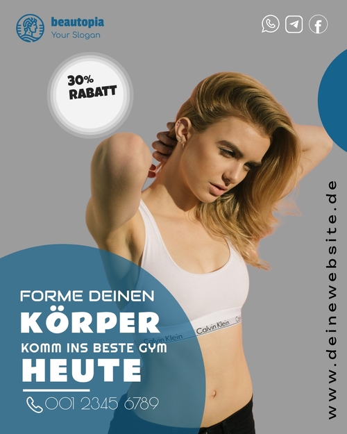 Instagram-Beitragsvorlage Personal Trainer