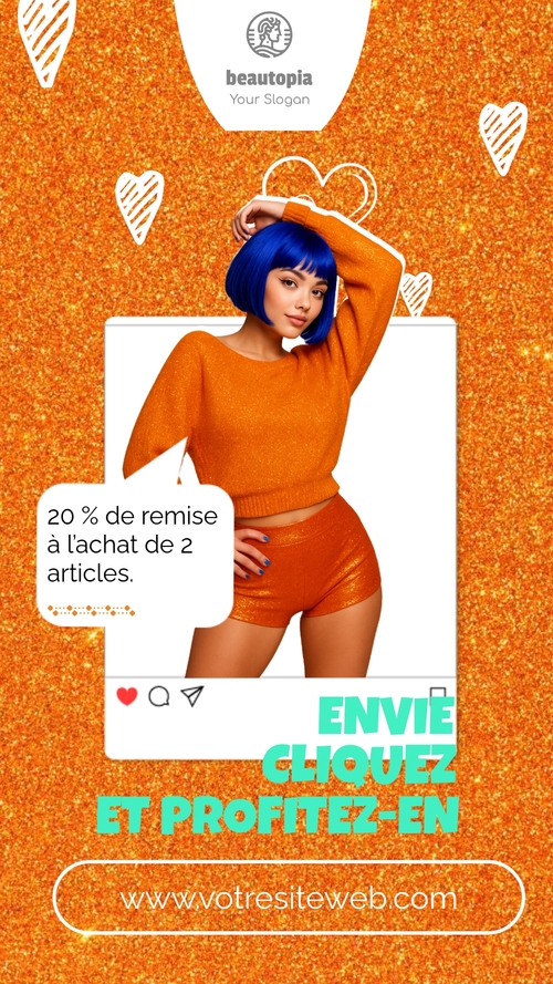 Modèle de story Instagram commerce électronique
