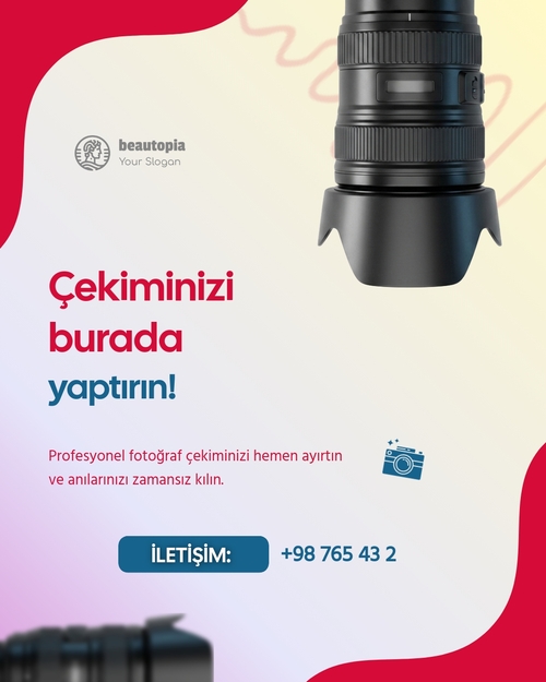 Reklam Instagram gönderi şablonu