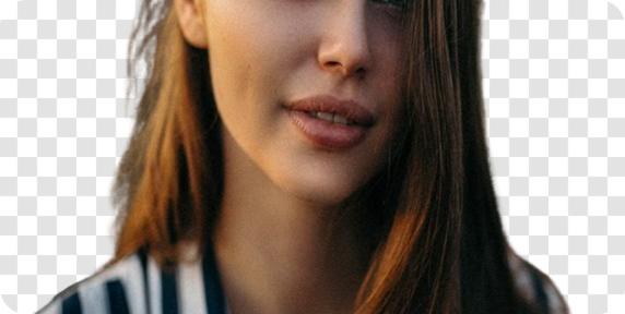 Removed BG of woman portrait into transparent