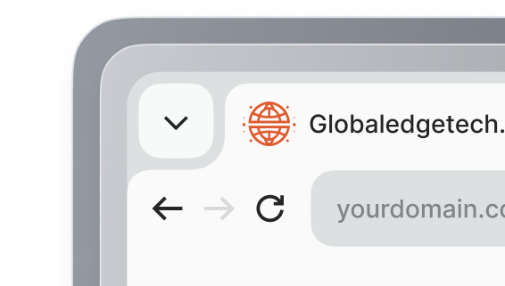 Favicon generated in the brand kit creation