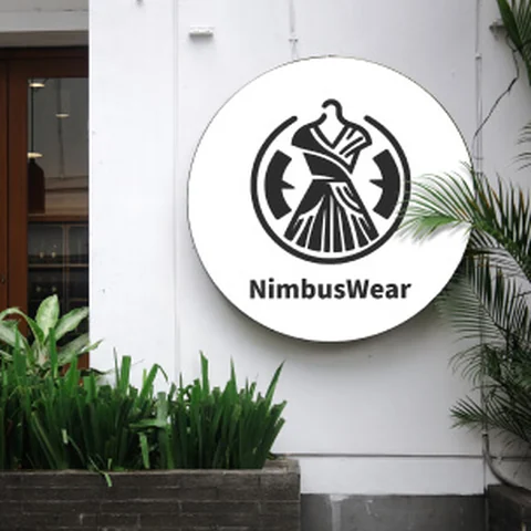 Fashion logo applied to branded materials
