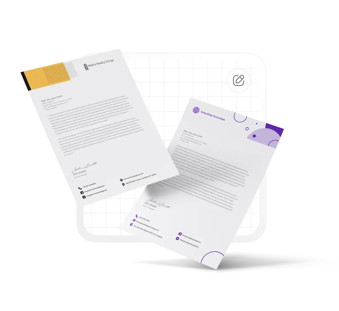 Zoviz Letterhead Maker Create A Custom Letterhead Online Zoviz Letterhead Maker Create A Custom Letterhead Online