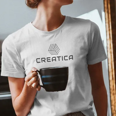 Zovizロゴメーカーがオンラインで作成したcreaticaロゴ