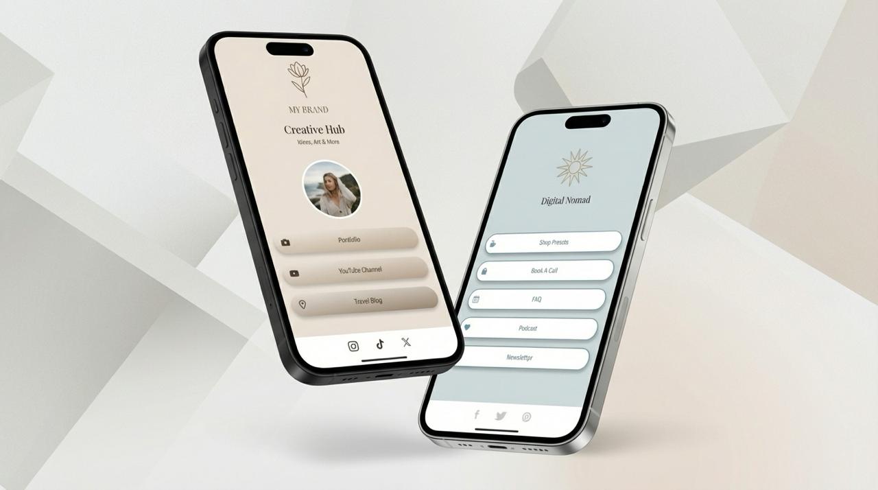 Zoviz Link in Bio Page Example