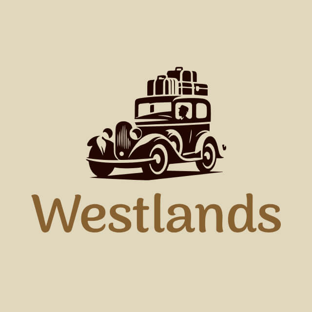 Classic vintage car logo template