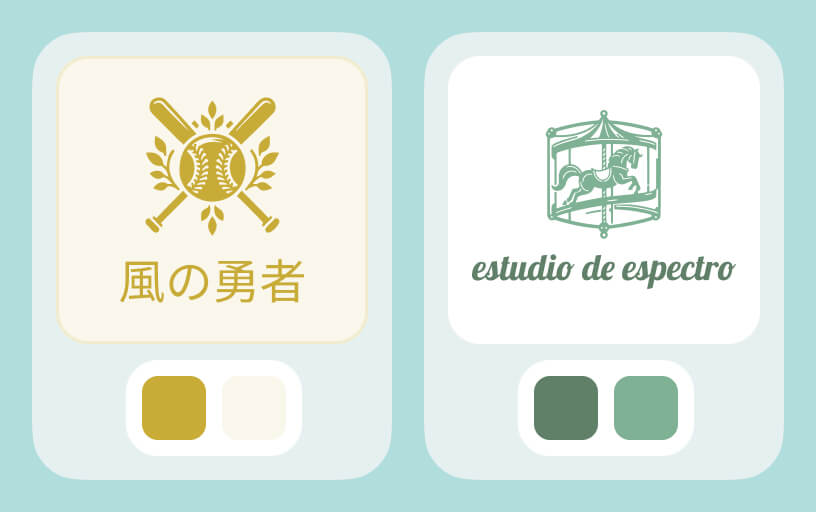 Monochrome shade vintage logo color ideas