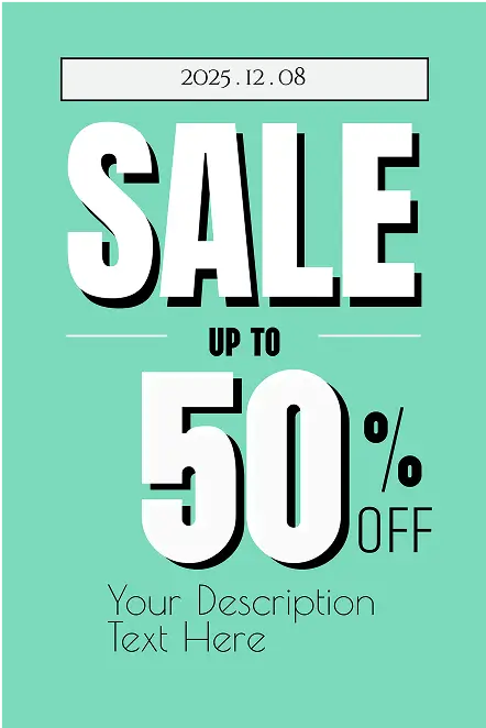 Plantilla de póster gratis para promoción de ventas