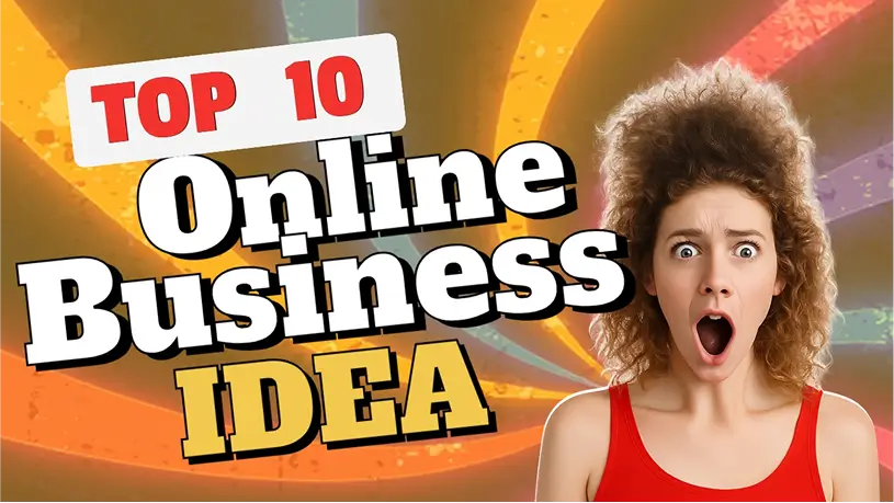 YouTube thumbnail for online business ideas video