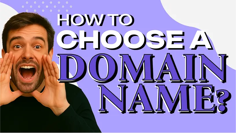 YouTube thumbnail for domain name tutorial made by thumbnail maker online