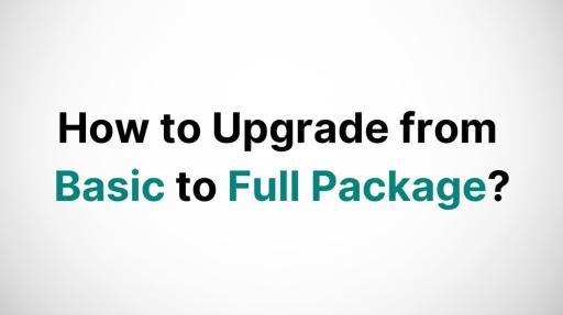 How to Upgrade from Basic to Full Package at Zoviz