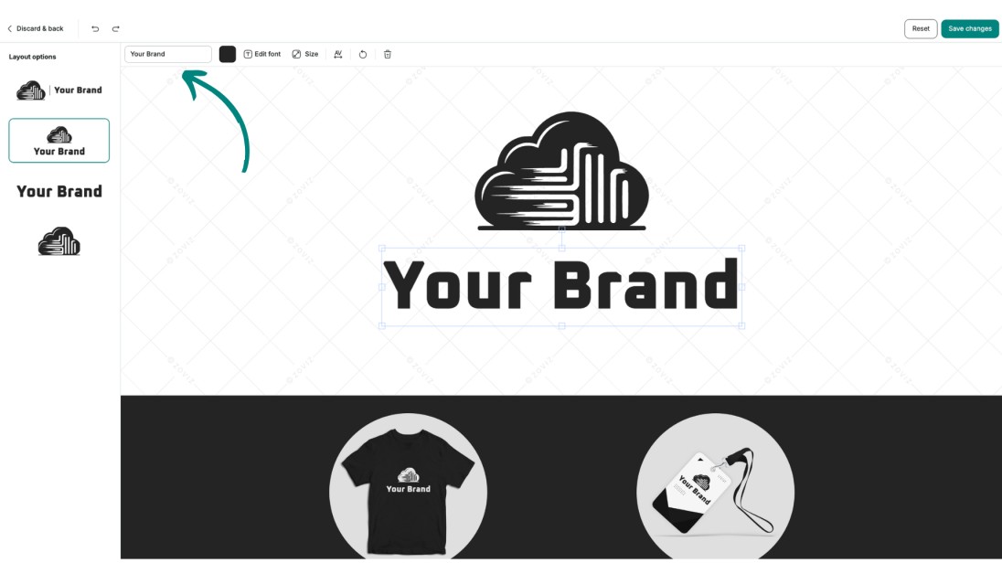 customization of logo