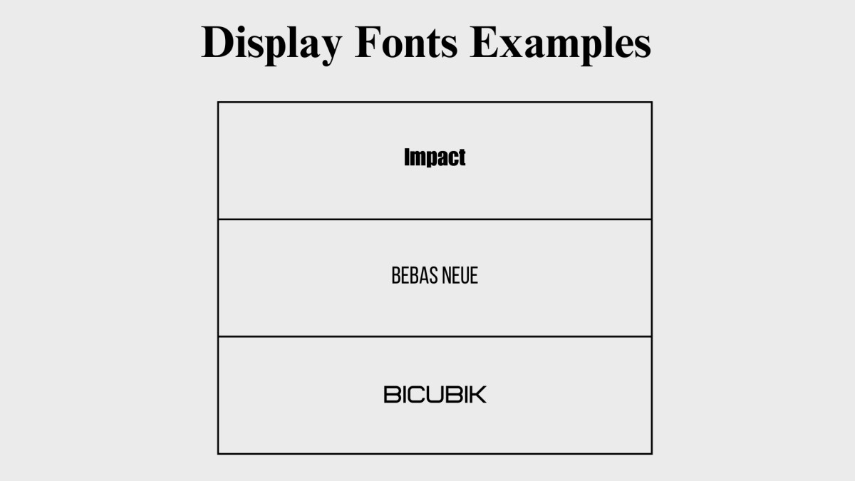 Display Fonts