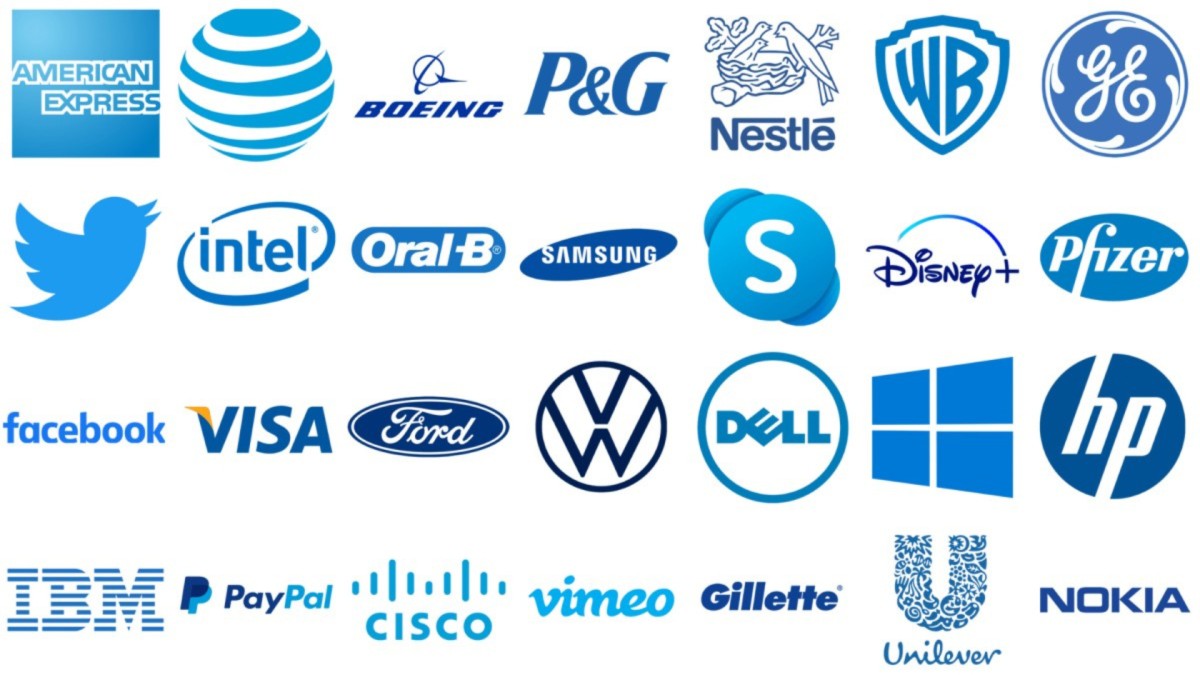 Blue color business logos